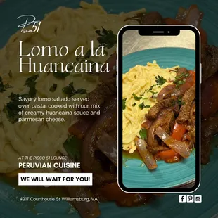 Lomo a la Huancaina
