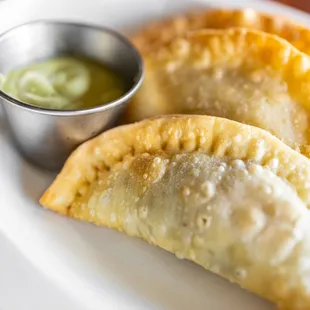 Empanadas ($12) Peruvian style mini empanadas (beef, chicken, mushroom and spinach)