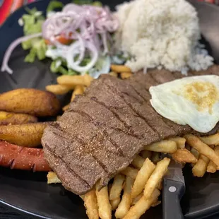 Bistec a lo pobre