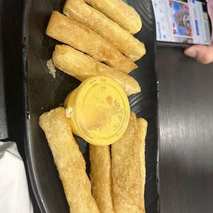 Yuca Frita con Huancaina
