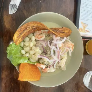 Ceviche fish and shrimp