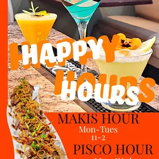 a happy hour at pisco hour