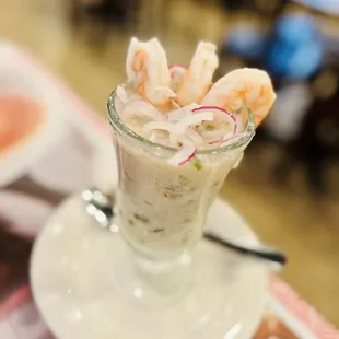 a shrimp cocktail