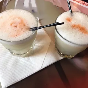 Pisco sours we're strong and tasty