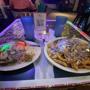 41) Ceviche Mixto 45) Jalea de Mariscos