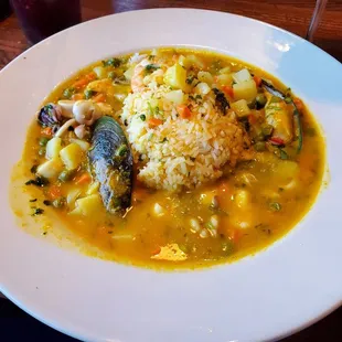 Cau cau de mariscos