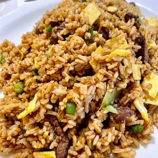 a plate of fried rice
