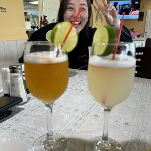 Maracuya Cocktail and Pisco Sour Cocktail