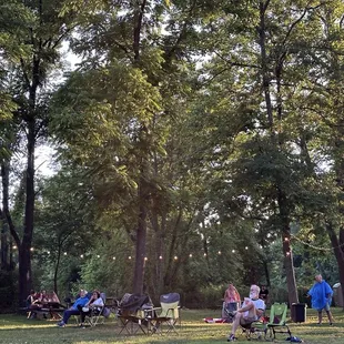 Pisgah Brewing Company general admission area for watching the show.