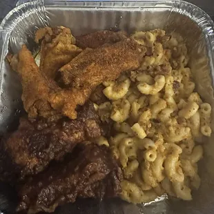 Half dry rub and half BBQ