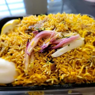 Hyderabadi goat dum biryani