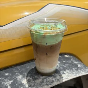 Pistachio latte