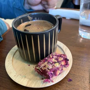 Turkish coffee with Turkish Delight they