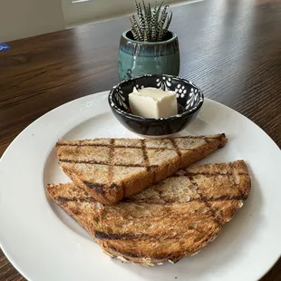 Toast and vegan butter