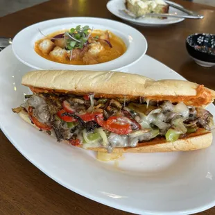 Halal Cheesesteak Sandwich