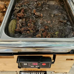 Dinuguan or pork blood stew