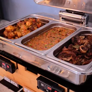 chicken wings and fried chicken, interior