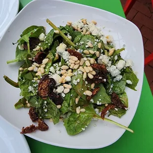 Gorgonzola,  Fig,  and Pinenut Salad