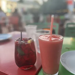 Sangria and daiquiri
