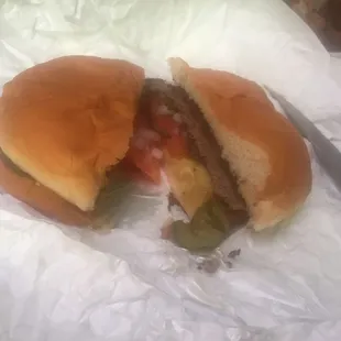 Loaded hamburger