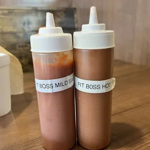 House BBQ sauces were delicious