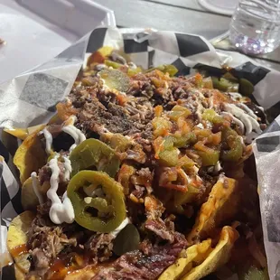 Beef brisket nachos!