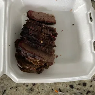 1lb Sliced brisket