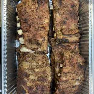 ribs in foil container