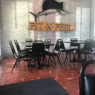 Inside restaurant