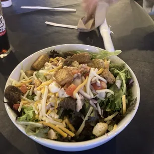 a bowl of salad