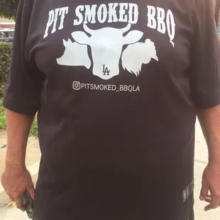 a man in a black shirt