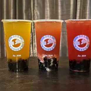 Mango, Lychee Peach Berry, Strawberry