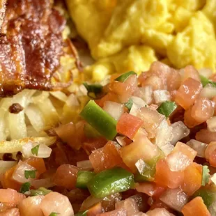 Breakfast with my own pico de gallo