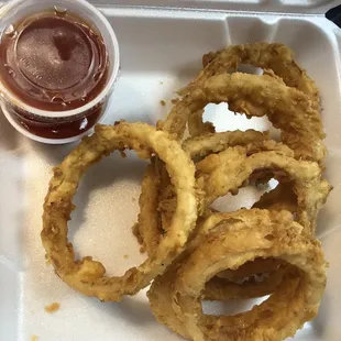 Delicious onion rings