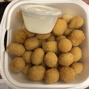 Cheese balls are addicting!