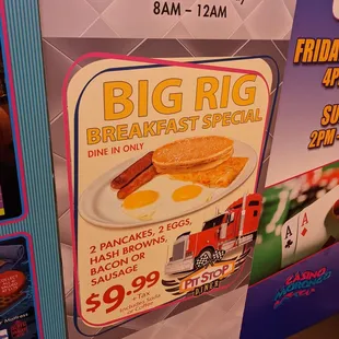 a big rig breakfast special