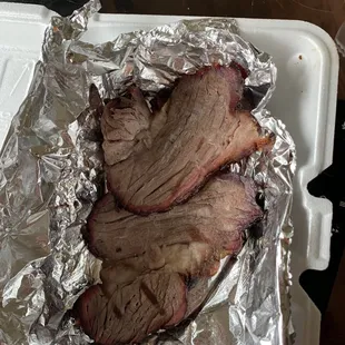 Brisket on cross the grain