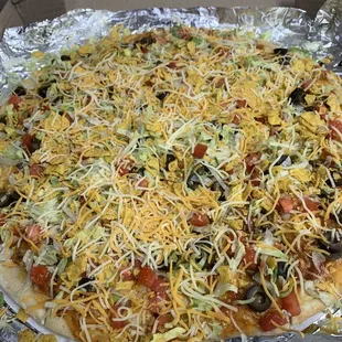 Taco pizza
