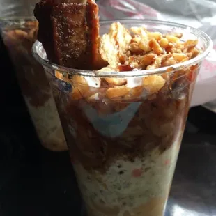 BarBQ Sundae with pulled pork