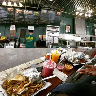 a man sitting at a table