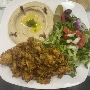 Chicken shawarma plate