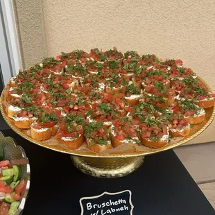 Labneh and Zaatar Bruschetta