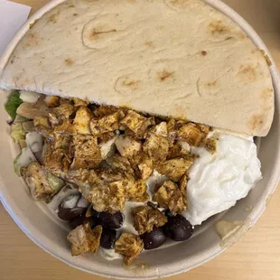 Chicken shawarma bowl