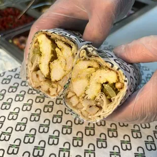 Char-grilled chicken wrap