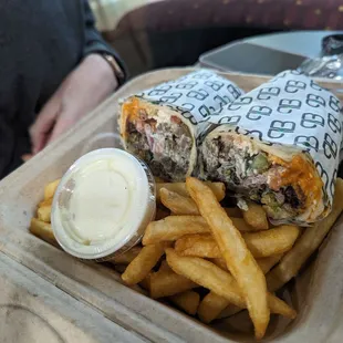 Lamb Gyro Side Of Garlic Whip French Fries