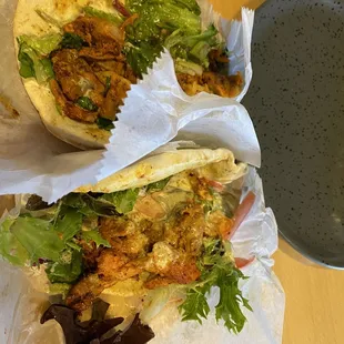 Two wraps came with the Chicken Shawarma Wrap