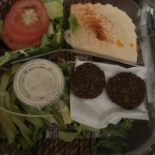 Do you like OLD, OILY and BURNT falafels? Takes like they were refried in old yucky oil.