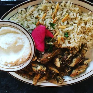 Chicken shawarma plate was the bomb