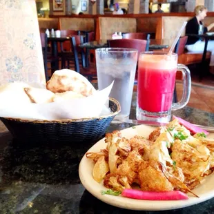 Roasted Cauliflower and caramelized onions with tahini sauce again, this time at their Greenfield Rd store, carrot orange beet