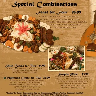 $95 platter for 4
